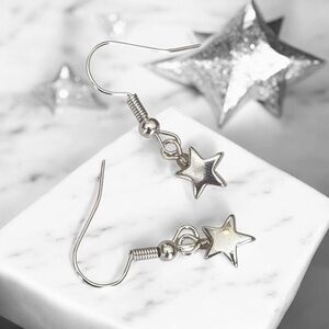 5 For $25💫Trendy Silver Star Dangles